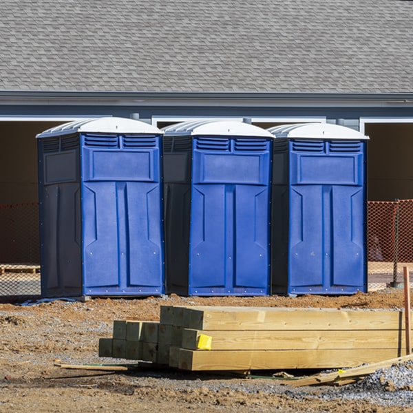 what is the expected delivery and pickup timeframe for the portable toilets in Cook